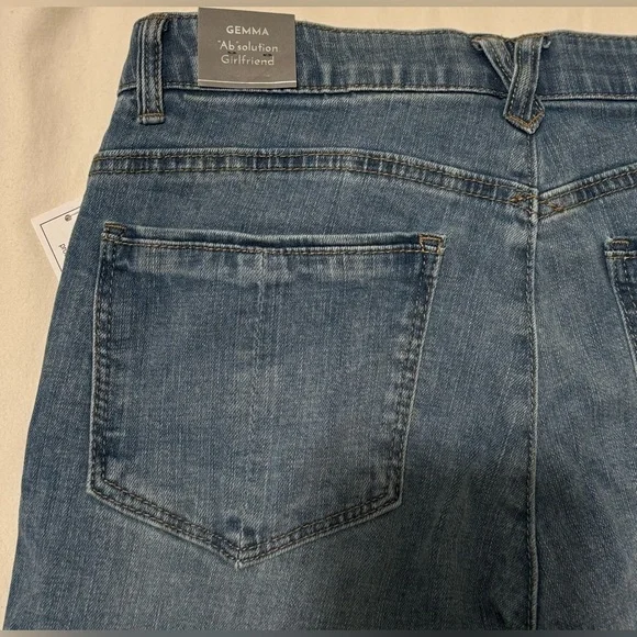 Wit & Wisdom Gemma 'Ab'Solution Girlfriend Jeans Blue Denim ~ Size 6 - Picture 5 of 10